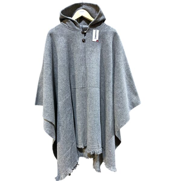Poncho de Lana Cordillera gris