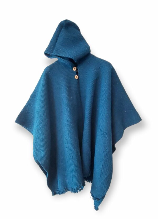 Poncho Patagonia Doble Azul