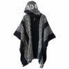 Poncho Patagonia Doble Negro Blanco
