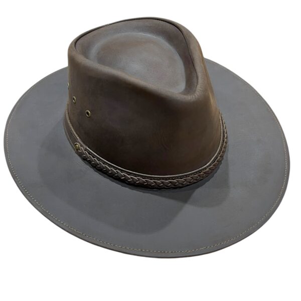 sombrero de cuero estilo australiano