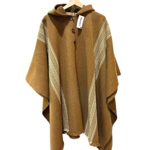 poncho de lana, artesanal