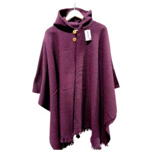 poncho Cordillera burdeo