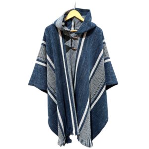 poncho de lana, artesanal